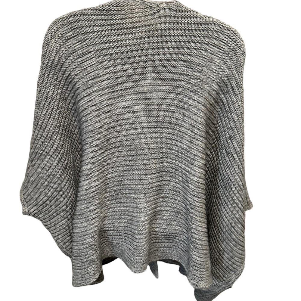 COCOGIO Italian Open Front Cardigan Sweater Silver Grey One Size Fits All 0665 - Picture 4 of 11